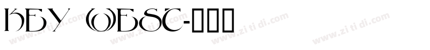 Key west字体转换